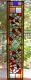 Antique Victorian Stained Glass Window Panel Hand Painted Butterfly Phila PA