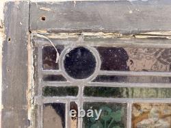 Antique c. 1890-1910 Stained Glass Religious Church Window Panel PICK UP ONLY