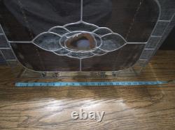 Art Nouveau Style stained glass panel Clear Beveled window panel