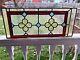 Arts & Crafts Stain Glass Leaded Panel Architectural Header Panel 22x 9-1/4T
