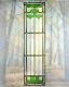 Arts and Crafts Ginkgo Stained Glass Panel 42 x 10.25 Hand Crafted in USA