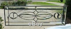 Beautiful All Clear! Stained glass and Beveled Panel! Ying-Yang symbol