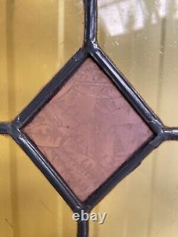 Beautiful Antique Stained Glass door panel (1)