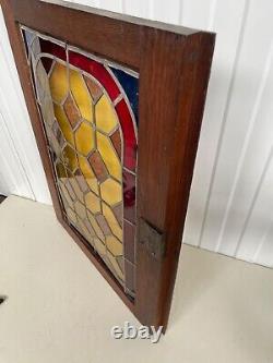 Beautiful Antique Stained Glass door panel (1)