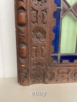 Beautiful Antique Stained Glass door panel (nr 1)