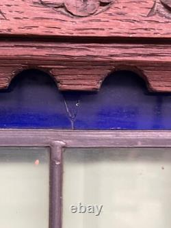 Beautiful Antique Stained Glass door panel (nr 1)