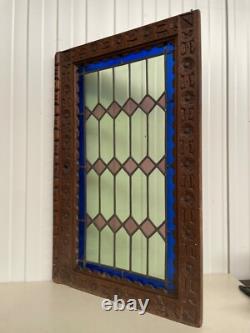 Beautiful Antique Stained Glass door panel (nr 1)