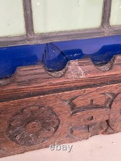 Beautiful Antique Stained Glass door panel (nr 1)