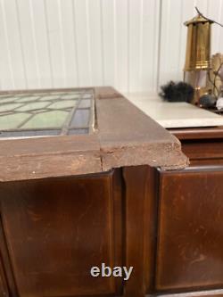 Beautiful Antique Stained Glass door panel (nr 1)