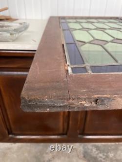 Beautiful Antique Stained Glass door panel (nr 1)