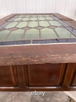 Beautiful Antique Stained Glass door panel (nr 1)