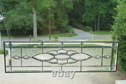 Beautiful Clear Beveled and Stained Glass Window Panel