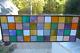 Beautiful Colorful Stained Glass Patchwork Window Panel
