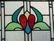 Beautiful Renovated Antique Art Noueau English Stained Glass Panel