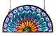 Beautiful Stained Glass Peacock Design Window Panel LAST ONE THIS PRICE