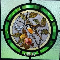 Beautiful Victorian'Arts and Crafts' design stained glass panel