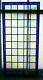 Beautiful Victorian Design Stained Glass Leaded Panel with Deep Blue Border