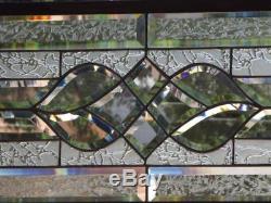Beginning Beveled Stained Glass Window Panel 45 long x 11 (115x30cm)