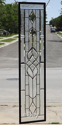 Beginning Beveled Stained Glass Window Panel 45 long x 11 (115x30cm)