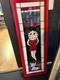 Betty Boop Stained Glass Panel with Frame Handmade