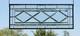 Beveled Diamond Clear Stained Glass Transom Window Panel 32 3/4 x 12 3/4 H
