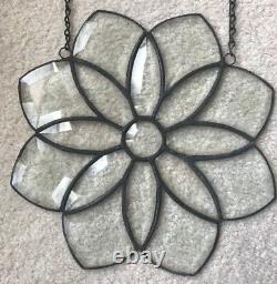 Beveled Glass Flower Panel Sun Catcher