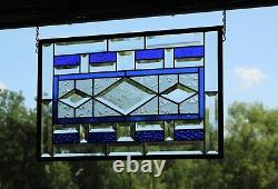 Beveled Stained Glass Panel, Window HMD-US-19 3/4X 12 3/4