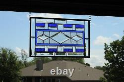 Beveled Stained Glass Panel, Window HMD-US-19 3/4X 12 3/4