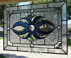 Beveled Stained Glass Window Panel