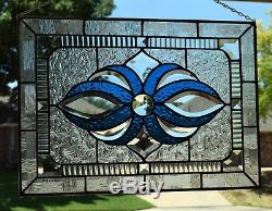 Beveled Stained Glass Window Panel