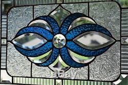 Beveled Stained Glass Window Panel