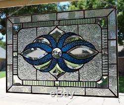 Beveled Stained Glass Window Panel