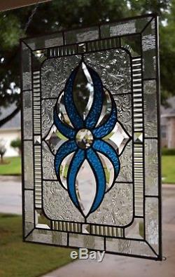 Beveled Stained Glass Window Panel