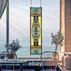Blackstone Hall Stained Glass Window Hanging Panel, 9.00 X 35.00, Full Color