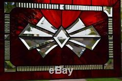 Bow Tie Stained Glass Window Panel