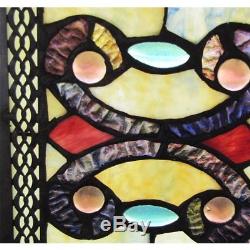 Brandi Collection Stained Glass Panel 26 Inch Decorative Window Hanging