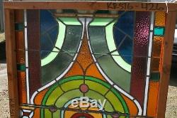 Bright Stained Glass Panel 66 x 32 Bible Verse Rev 320 Door Entry Way Church
