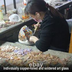 Butterfly Utopia Tiffany-Style Stained Glass Window Panel