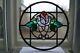C09. Traditional leaded light stained glass window door panel made new your size