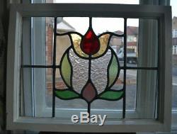 C10. Traditional leaded light stained glass window door panel made new your size