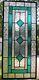 CLASSIC STYLE 23 x 10 real stained glass window panel hangs 2 ways