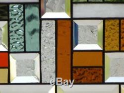 COLOR CONNECTION Amazing Stained Glass Panel Ready to Hang 28 ½x16 ½