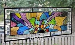 COLORBURST Stained Glass Window Panel(Signed and Dated)