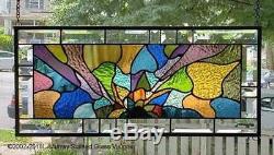 COLORBURST Stained Glass Window Panel(Signed and Dated)