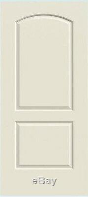 Caiman 2 Panel Arch Top Primed Solid Core Molded Wood Composite Doors Prehung