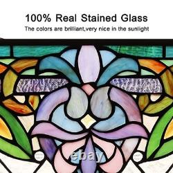 Capulina Stained Glass Window Panel Victorian Tiffany Style Suncatcher