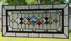 Cheers Large Stained Glass Window Panel (26 1/4 x 12 1/2)