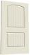 Cheyenne 2 Panel Arch Top V-Groove Primed Molded Solid Core MDF Doors Prehung