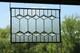 Clear Beveled Stained Glass Panel. Contemporary hanging panel
