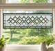 Clear Beveled Stained Glass Panel. Modern Privacy Window Hanging. Rectangular